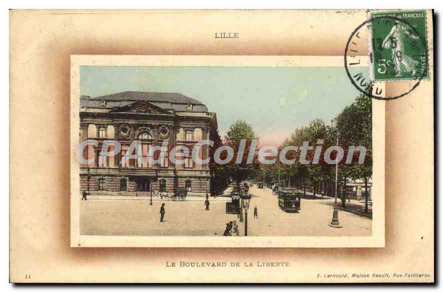 Le Boulevard de la Liberté — Lille — E. Larnould, Malton Raoult, Rue Faidherbe