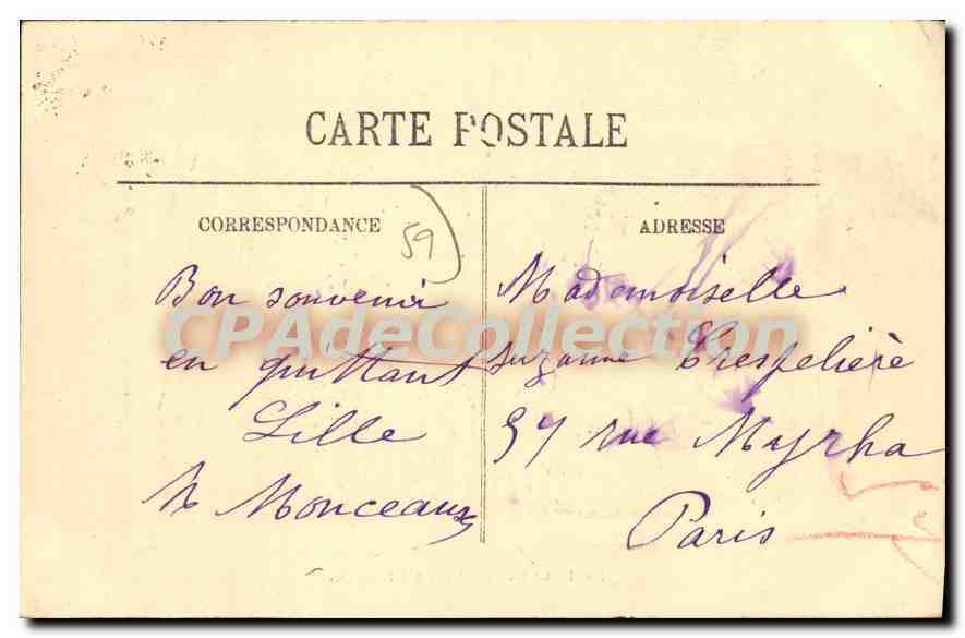 Le Boulevard de la Liberté — Lille — E. Larnould, Malton Raoult, Rue Faidherbe — Verso