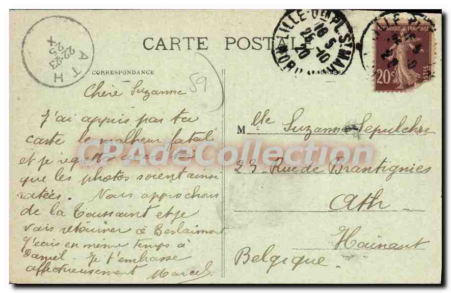 LILLE - La Grand'Place - La Bourse — Éditeur Hautmont, n°57 — Verso