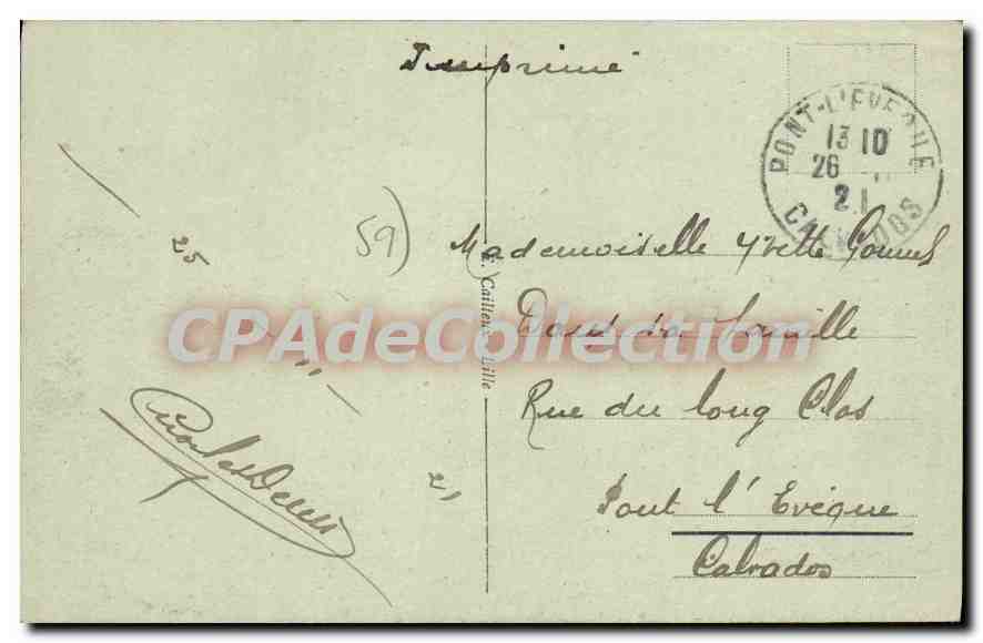 LILLE - Große Platz - Verlag E.C. n°40 — Rückseite