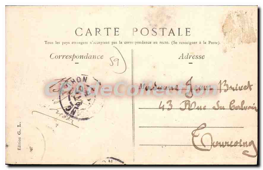 CPA Lille souvenir — Verso