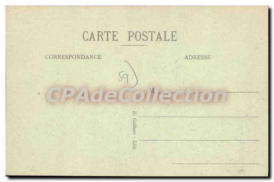CPA Lille Rue De Paris — Verso