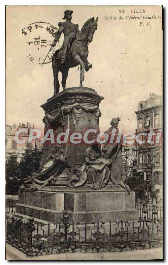 CPA Lille Statue Du General Faidherbe