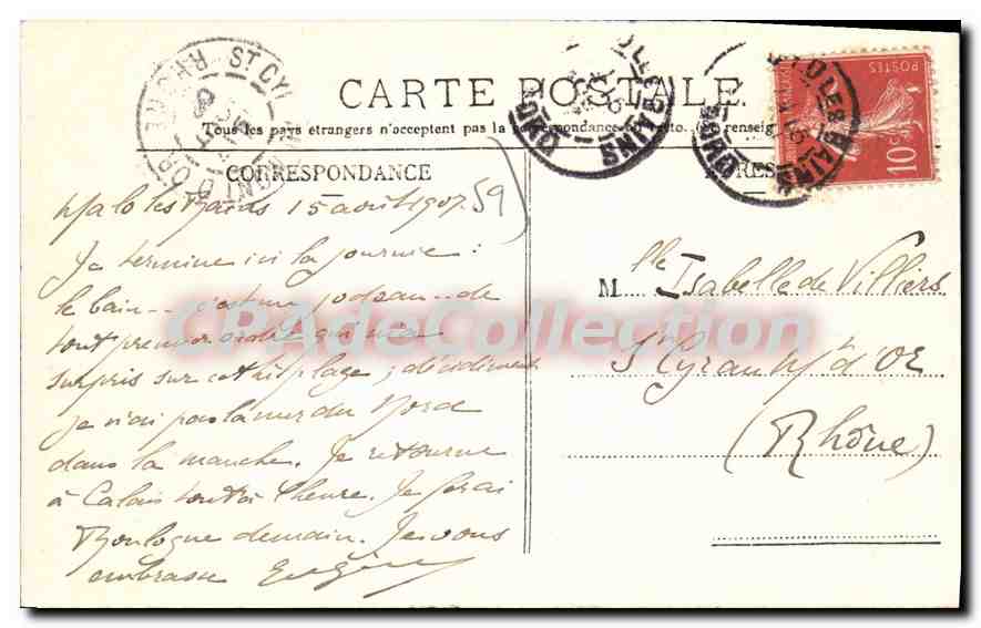 Malo-les-Bains — Sur le Sable — Edition Cayez, n°103 — Verso