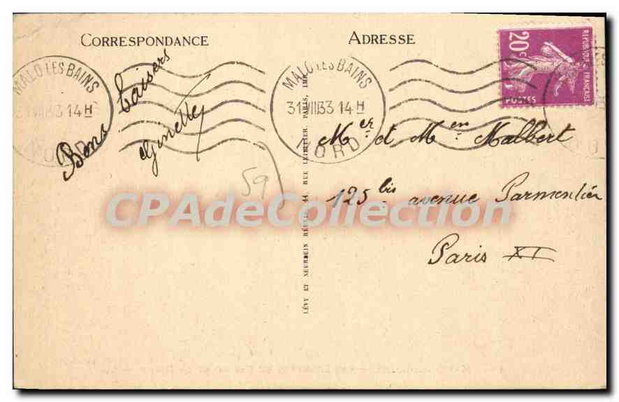 Malo-les-Bains — Les Loggettes du Casino et la Digue — Édition P. Leynaert — Reverso