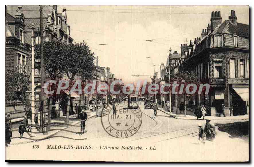 CPA Malo Les Bains L'Avenue Faidherbe