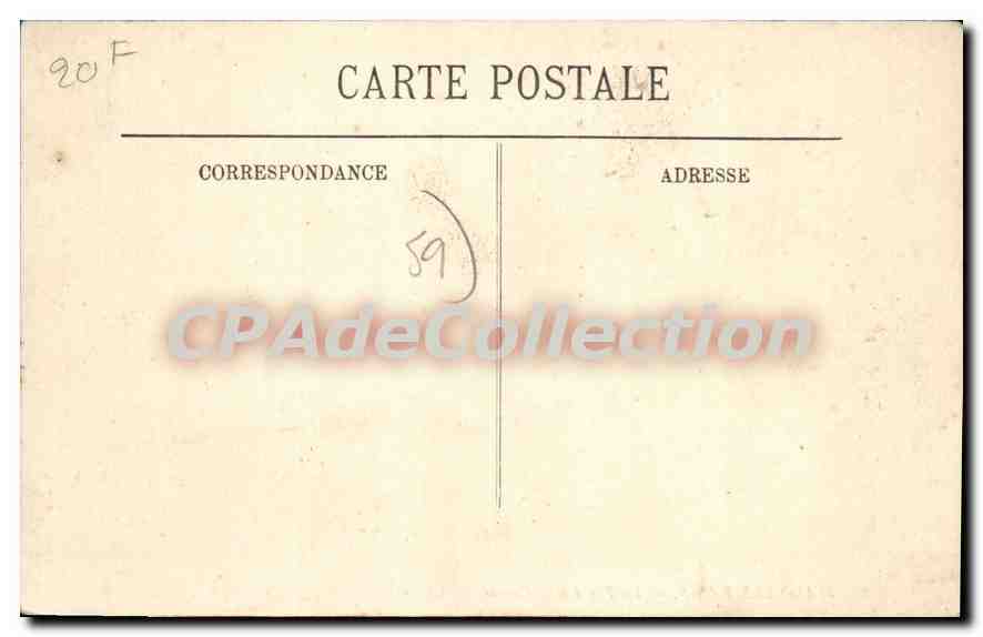CPA Malo Les Bains La Plage Et Le Casino — Verso
