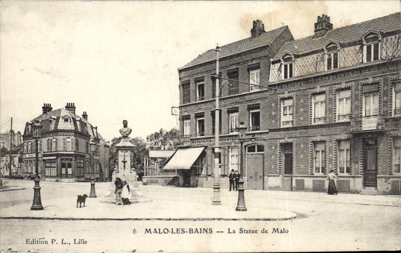 CPA Malo Les Bains La Statue De Malo