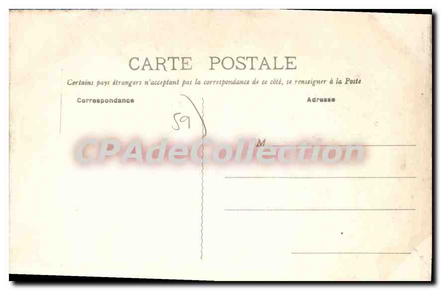 CPA Malo Les Bains Vue Sur La Digue — Verso