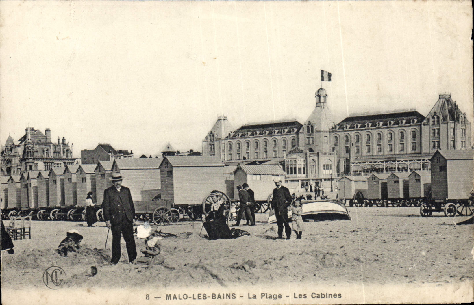 Malo-les-Bains — La Plage — Les Cabines — NC, n°8