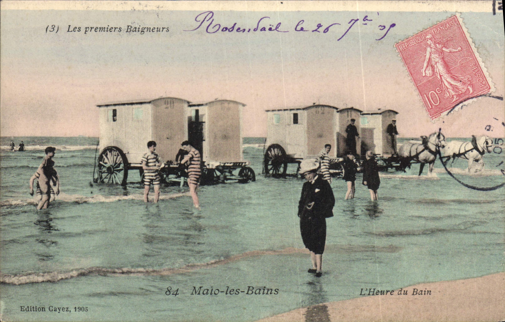 CPA Malo Les Bains Les premiers baigneurs
