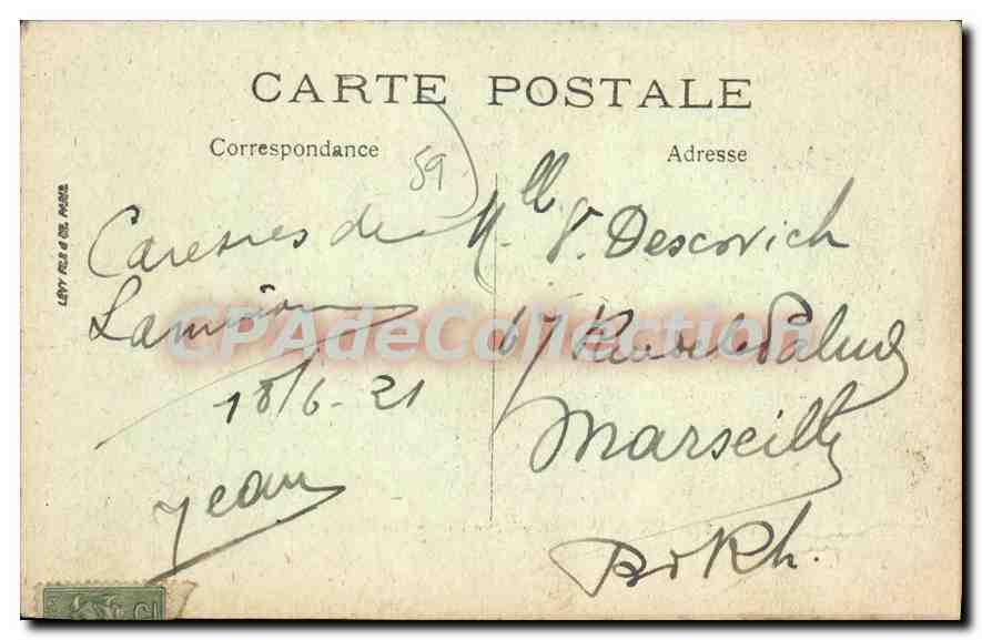 CPA Malo Les Bains L'Hotel De Ville — Verso