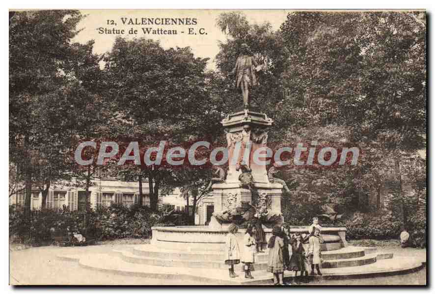 Valenciennes - Estatua de Watteau - E.C. n°12