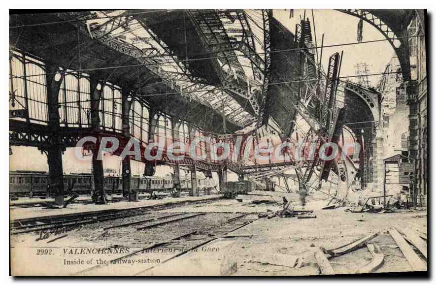 Valenciennes — Interior de la Estación — Editor: París, n° 2992