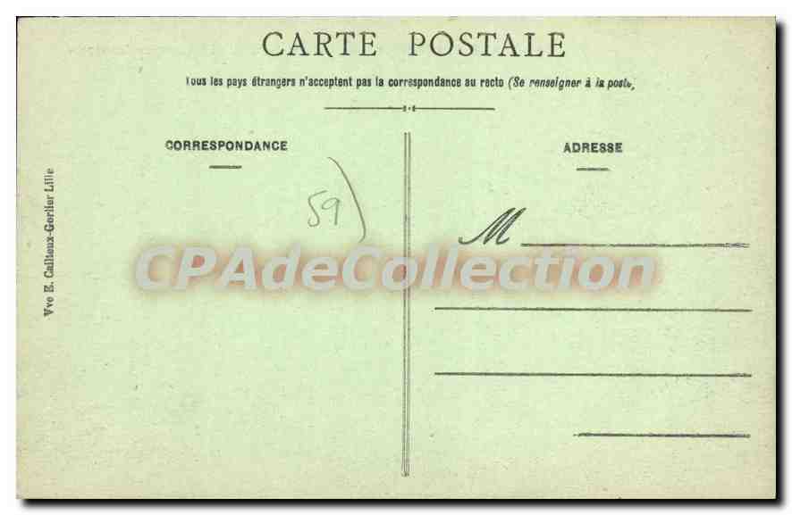 Valenciennes - Chiesa di San Michele e l' Avenue de Mons — E.C. n°43 — Verso