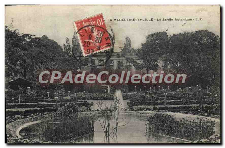 CPA La Madeleine Lez Lille Le Jardin Botanique