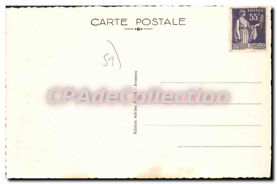 CPA Avesnes Sur Helpe la rotonde — Rückseite