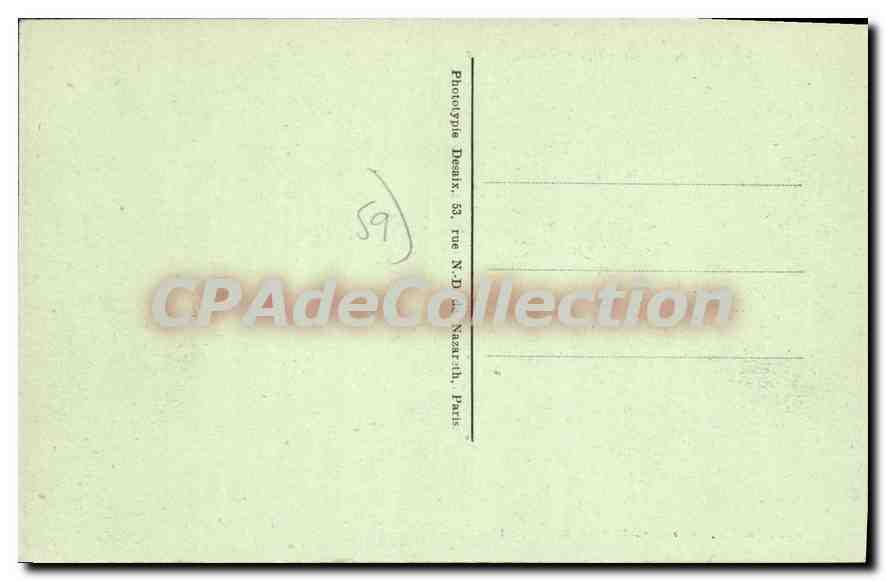CPA Hazebrouck Cimetiere Militaire Français et Belge — Back