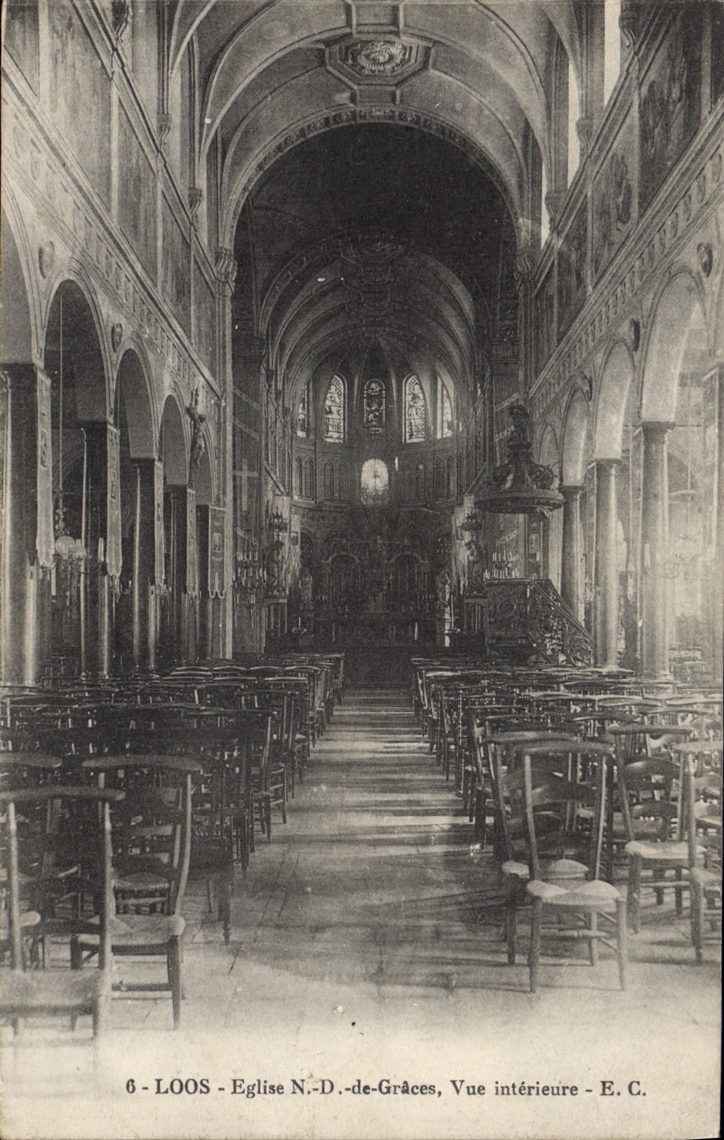 CPA Loos Eglise Notre Dame De Graces