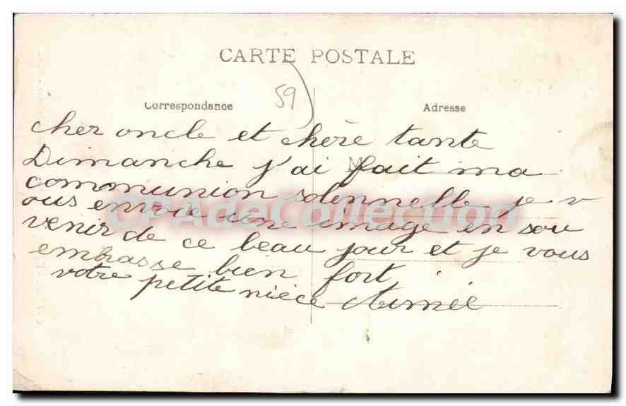 CPA Loos Eglise Notre Dame De Graces — Rückseite
