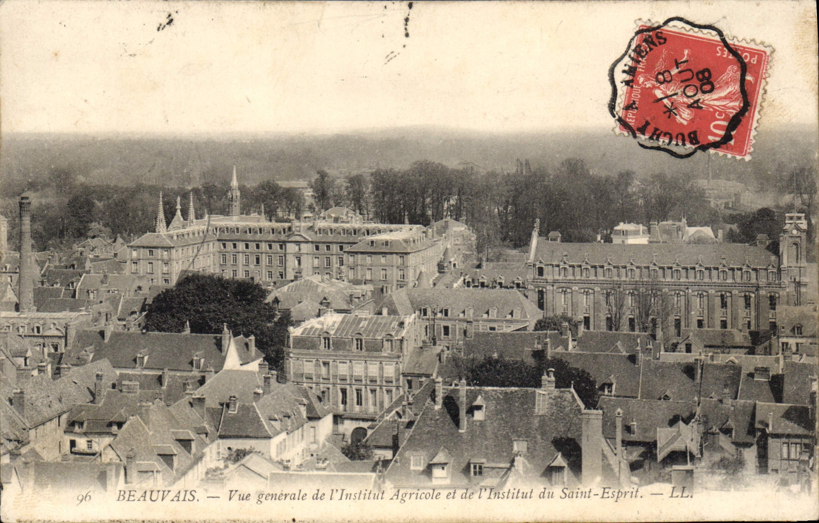 CPA Beauvais Vue Generale De I'Institut agricole