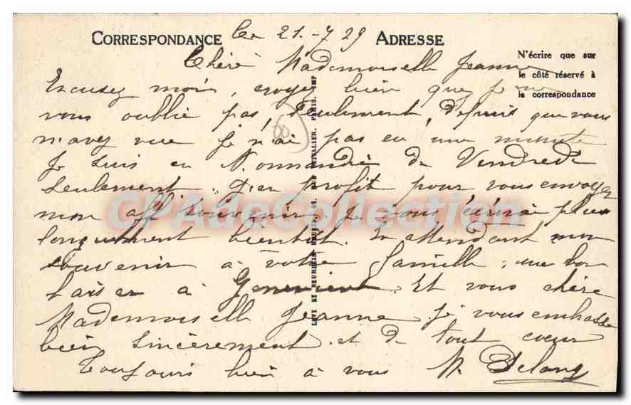 CPA Beauvais Le Square De La Gare La Fontaine Et Le Kiosque — Rückseite