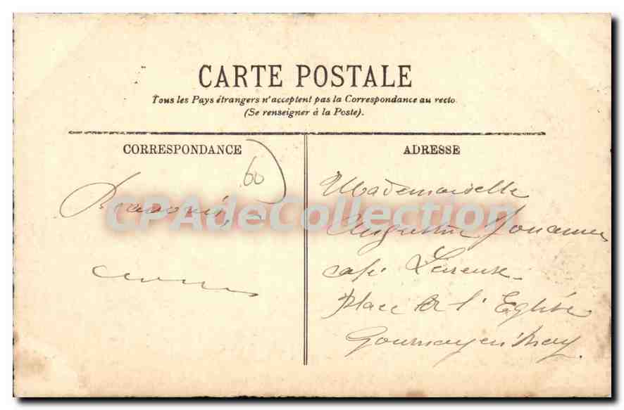 CPA Beauvais Deuxieme Vue De La Grande Place — Rückseite
