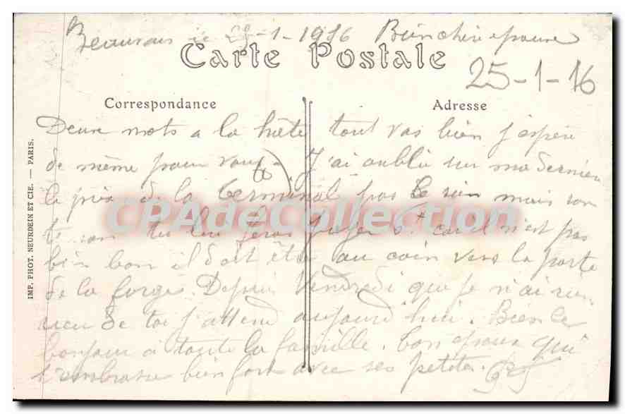 Beauvais — Le Lycée Jeanne-Hachette (Jeunes Filles) — Impr. Phot. Neurden et Cie — Reverso