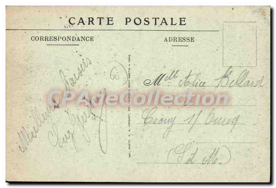 CPA Compiegne Bombardement De 1918 rue de Lorraine — Rückseite
