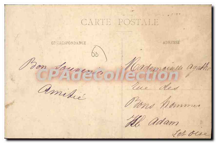 CPA Compiegne La Place De I'Hotel De Ville — Rückseite