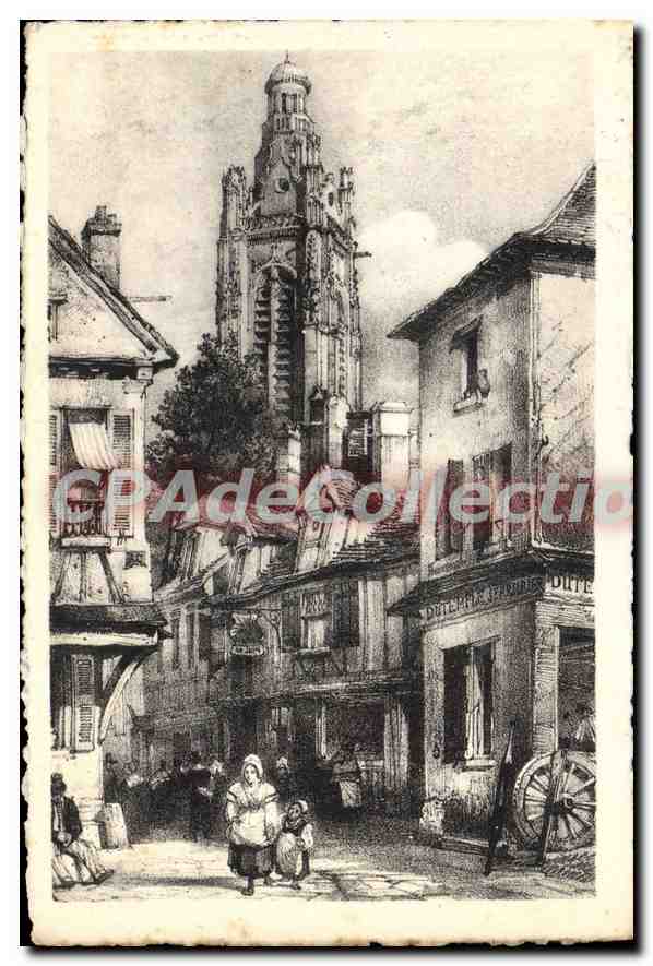 CPA Le Vieux Compiegne La Tour de l'église