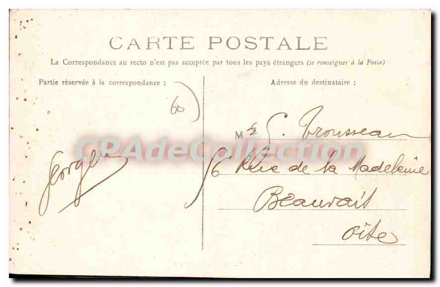 CPA Liancourt Les Bords De La Breche — Rückseite