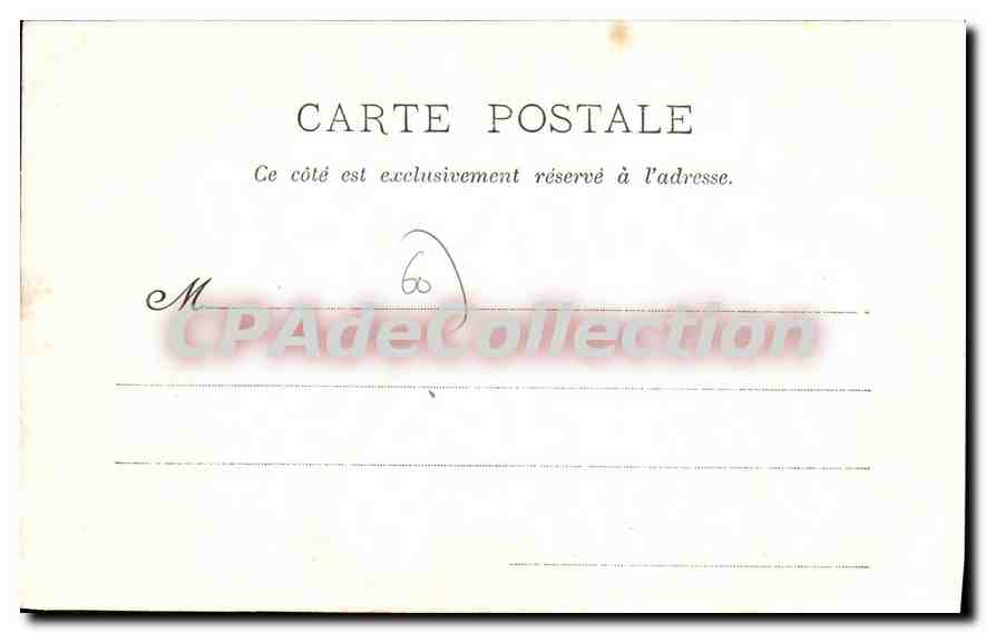 CPA Mortefontaine Domaine De Valliere L'Ile Moleton — Rückseite