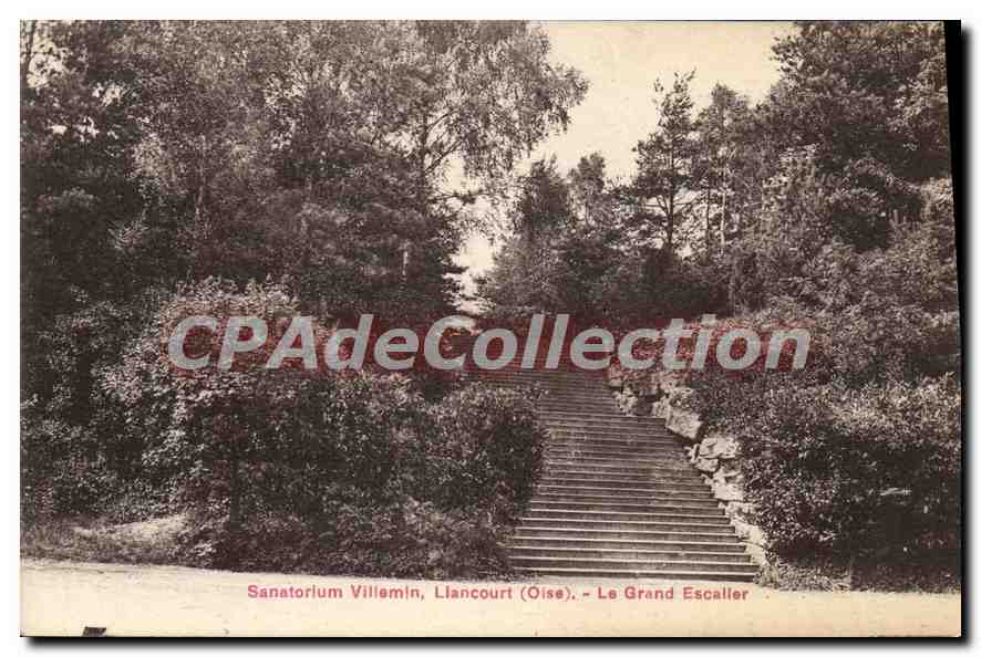 Sanatorium Villemin, Liancourt (Oise) — Le Grand Escalier — éditeur non identifié