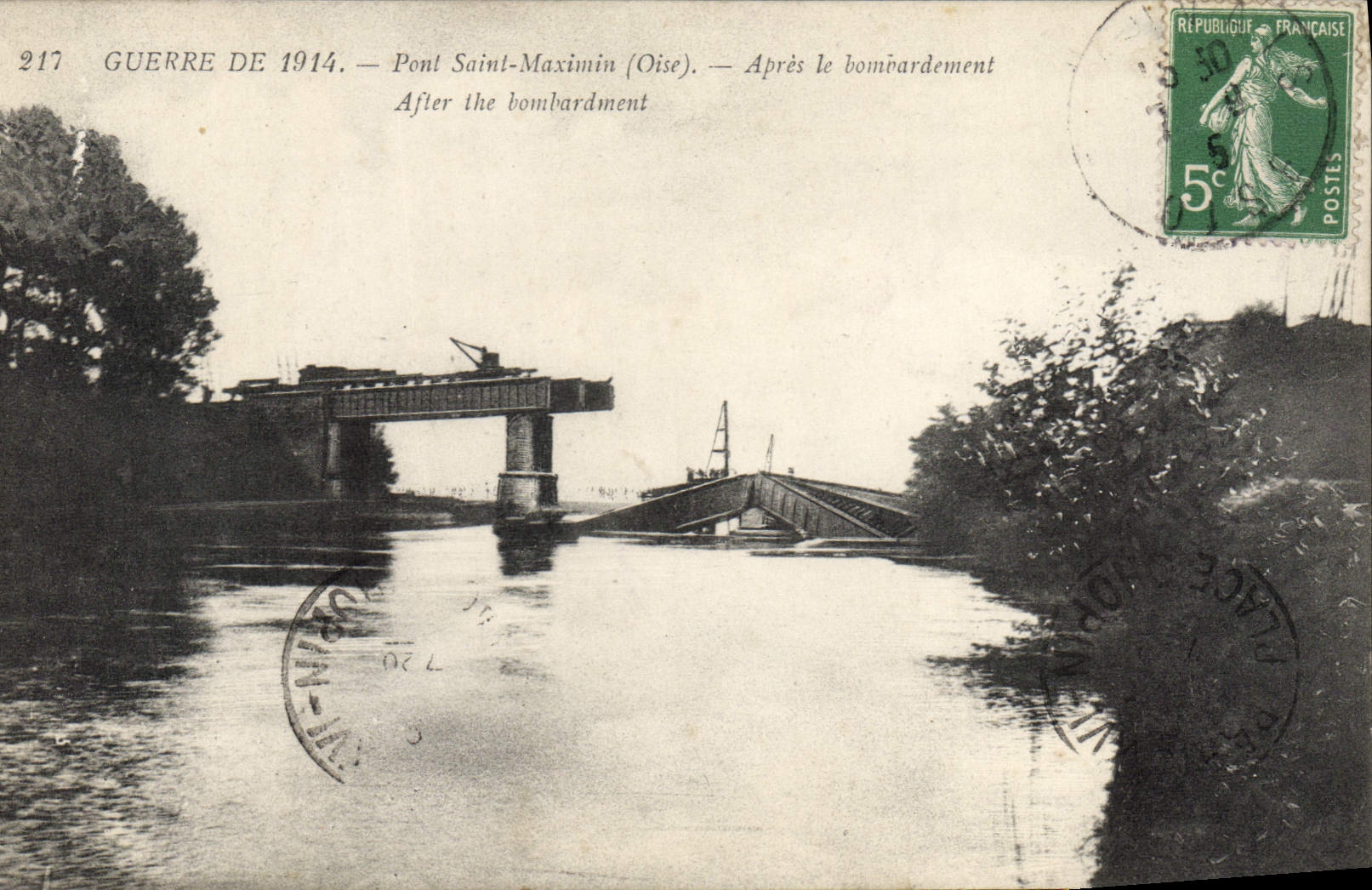 CPA Guerre de 1914 Pont Saint Maximin