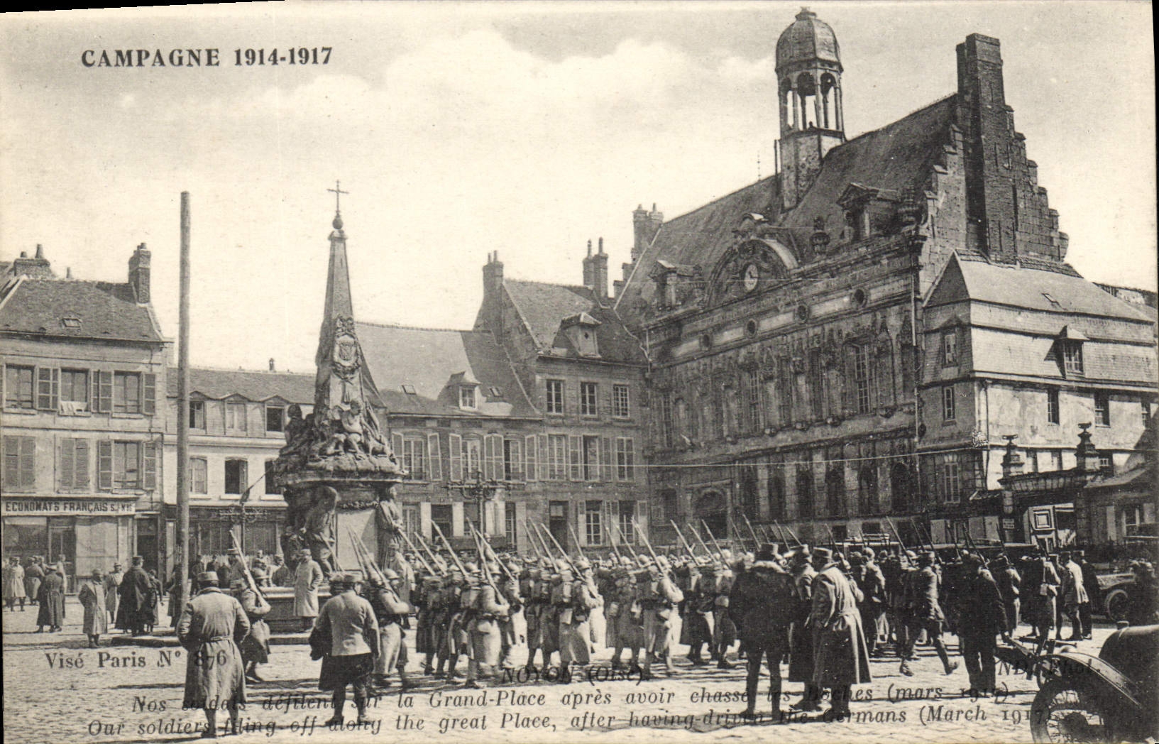 Notre-Dame de Visé — Zentrale Place nach der Sieges — Visé Paris N° 876