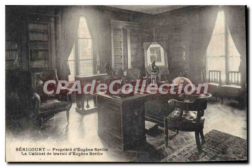 CPA Sericourt Propriete D'Eugene Scribe cabinet de travail
