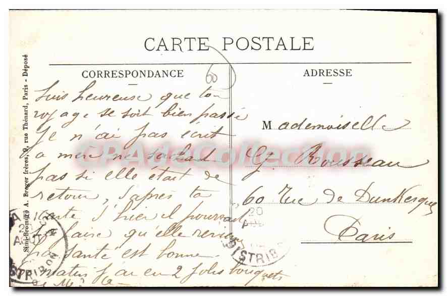 CPA Ferme D'Ansacq Ancienne Demeure de Richelieu Mouy — Rückseite
