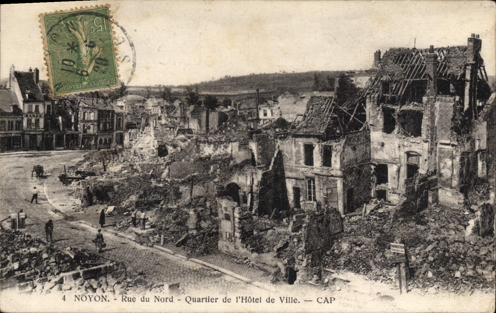 Noyon — Rue du Nord — Viertel des Rathauses — CAP