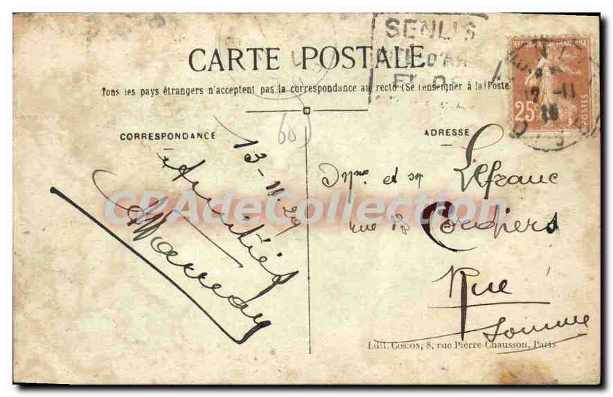 Courteuil (Oise) — Vue Générale — Edit. Meunier — Rückseite