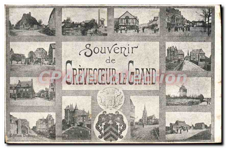 CPA Souvenir De Crevecoeur Le Grand