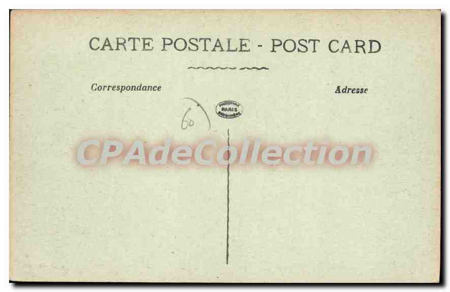 CPA Canny Sur Matz L'Eglise Apres Le Bombardement — Rückseite