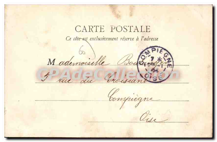 CPA Creil La Pointe De I'Ile Et Le Quartier Des usines — Verso