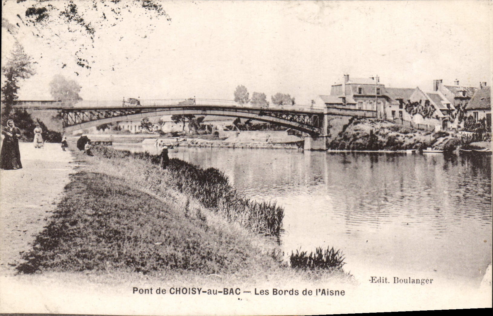 CPA Pont De Choisy Au Bac Les Bords De I'Aisne