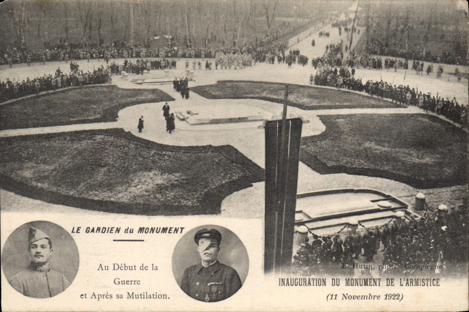 Inauguration du Monument de l'Armistice à Compiègne — 11 Novembre 1922 — E. Huun, phot.