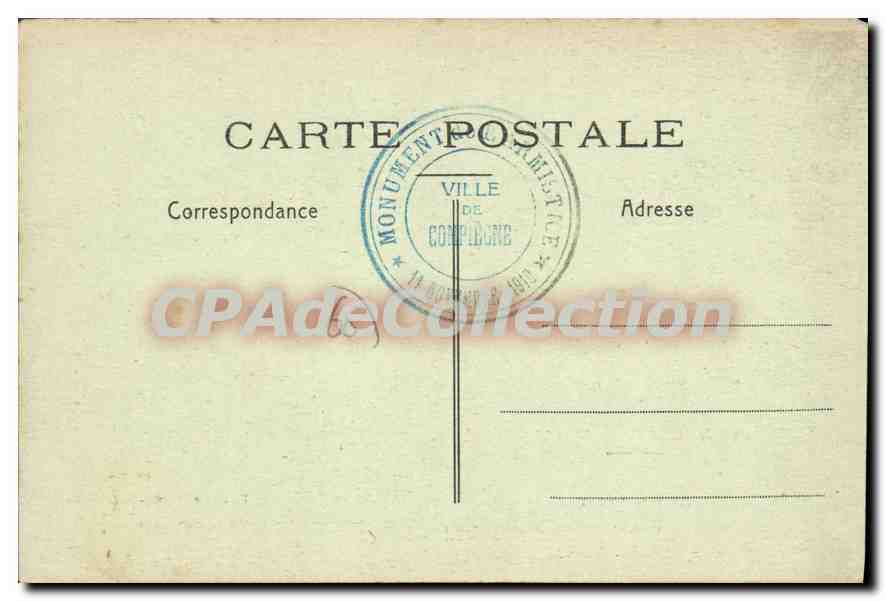 Inauguration du Monument de l'Armistice à Compiègne — 11 Novembre 1922 — E. Huun, phot. — Rückseite
