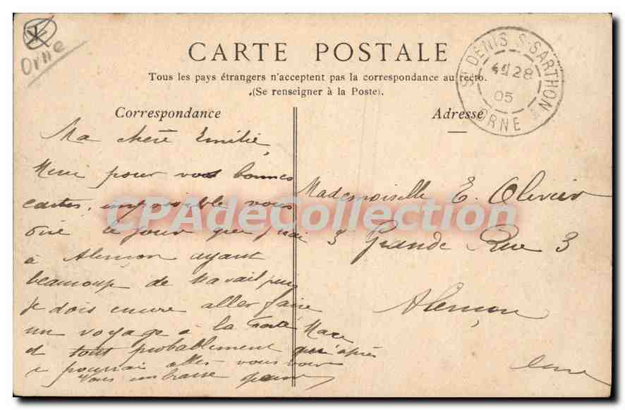 CPA Bagnoles De L'Orne Le Château de la Roche-Bagnoles — Rückseite