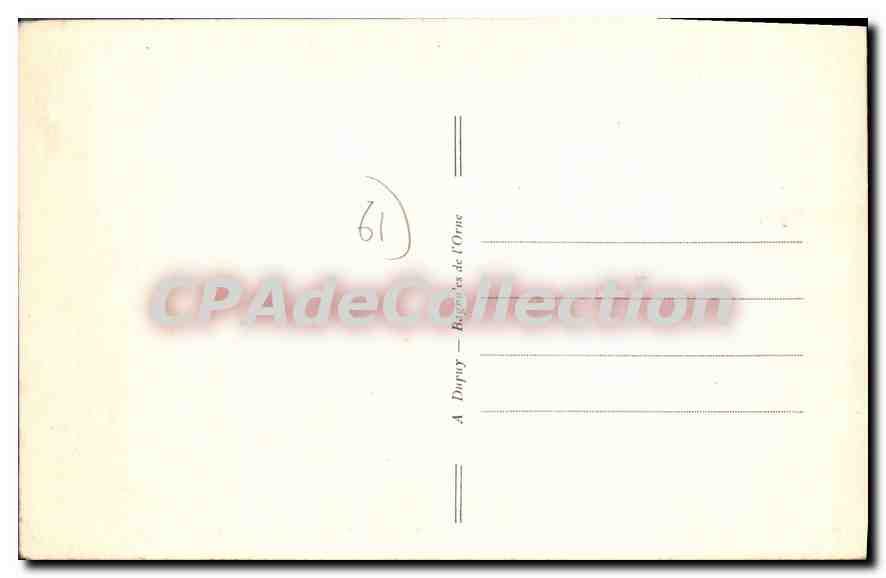 CPA Bagnoles De I'Orne Avenue Philippe Du Rozier — Rückseite