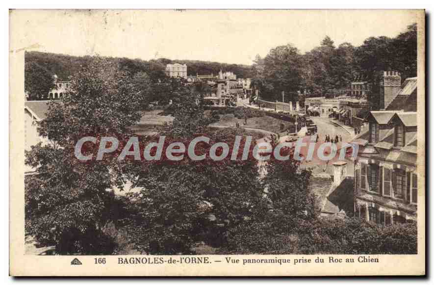 CPA Bagnoles De I'Orne Vue Panoramique Prise Du Roc Au Chien