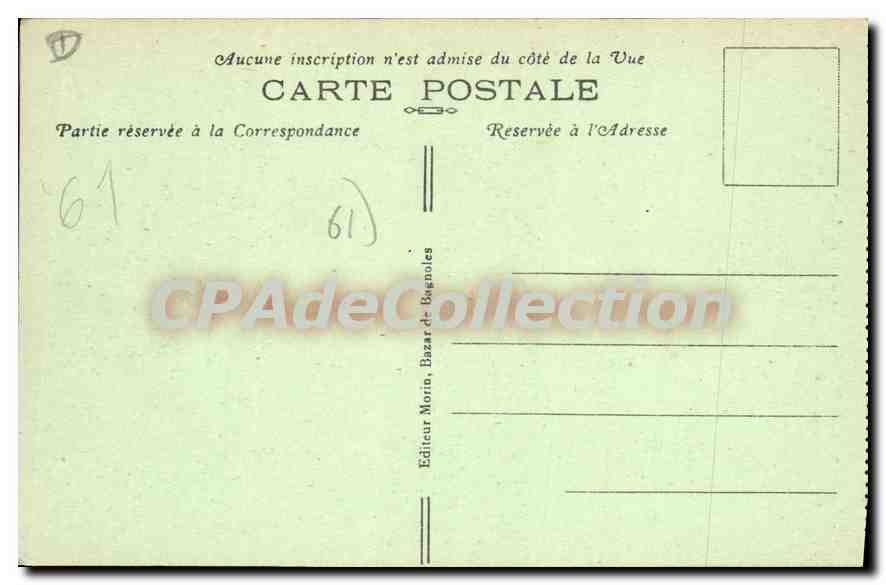 CPA Bagnoles De I'Orne Le Chalet Normand — Verso